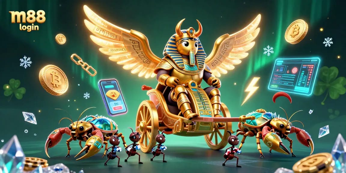 Bet on exciting winnings with m88 login as golden scarab and scorpions bring you luck and fortune.