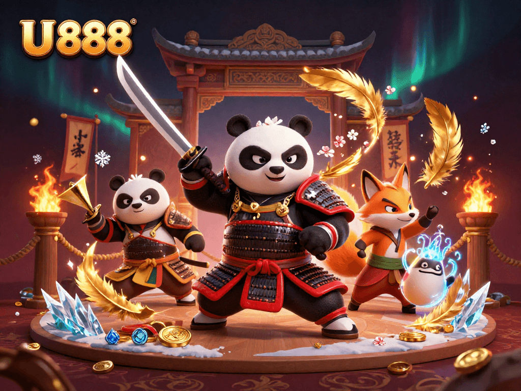 Engage in thrilling bets and strategies with U 888, featuring dynamic casino-inspired characters and elements.