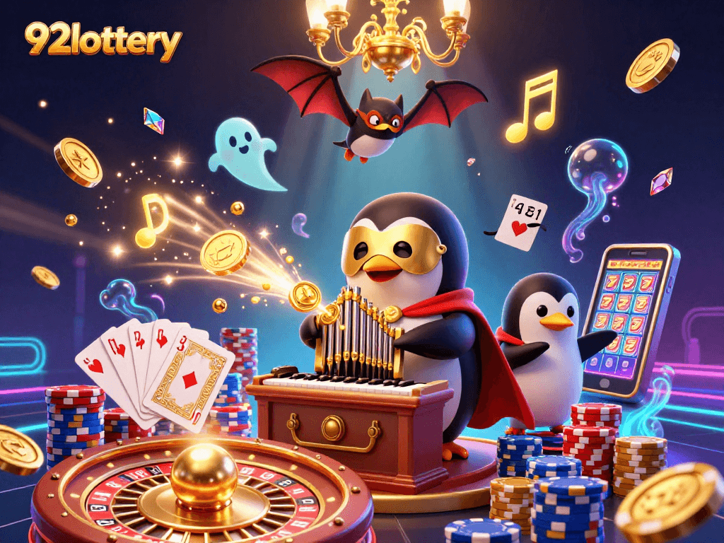 Engage with 92lottery's vibrant gaming scene full of golden coins, thrilling wins, and exciting gameplay.