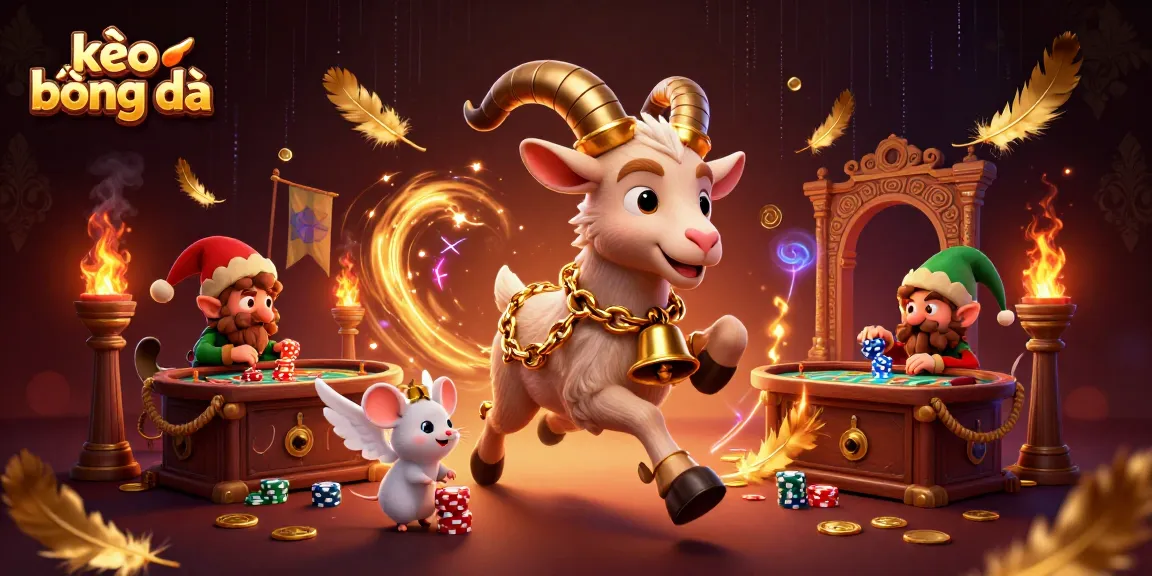 Experience thrilling kèo bóng đá excitement with a festive horror casino scene featuring Krampus and playful characters.