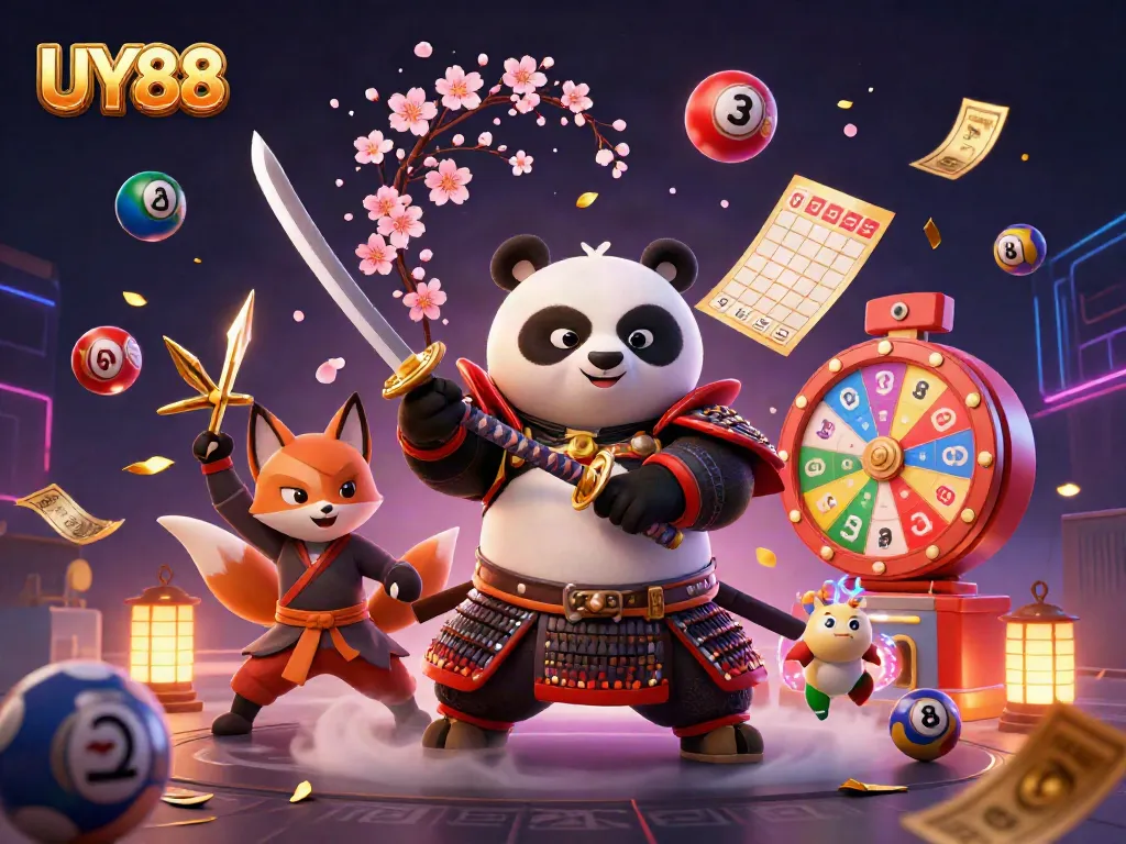 Engage with UY88's vibrant gaming universe featuring unique characters and dynamic casino elements.