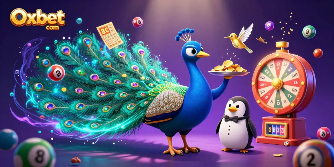 Win big with Oxbet com in a vibrant illustration of a casino scene filled with excitement.
