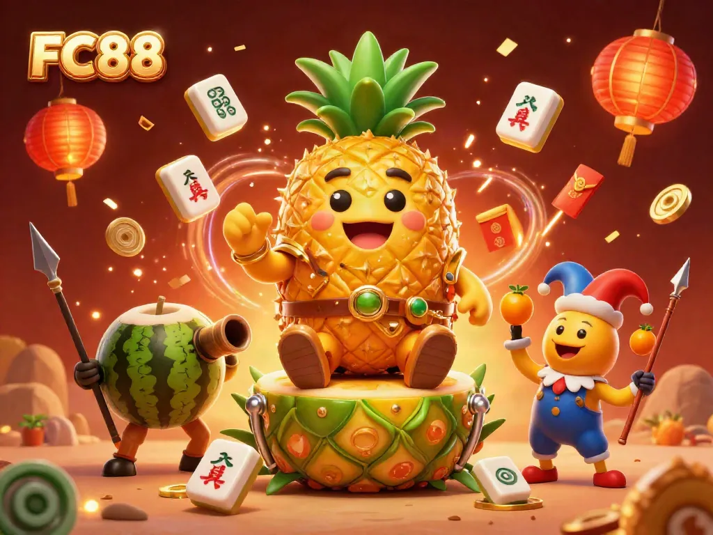 Experience thrilling adventures at FC88 with our vibrant casino illustration showcasing exciting game elements.