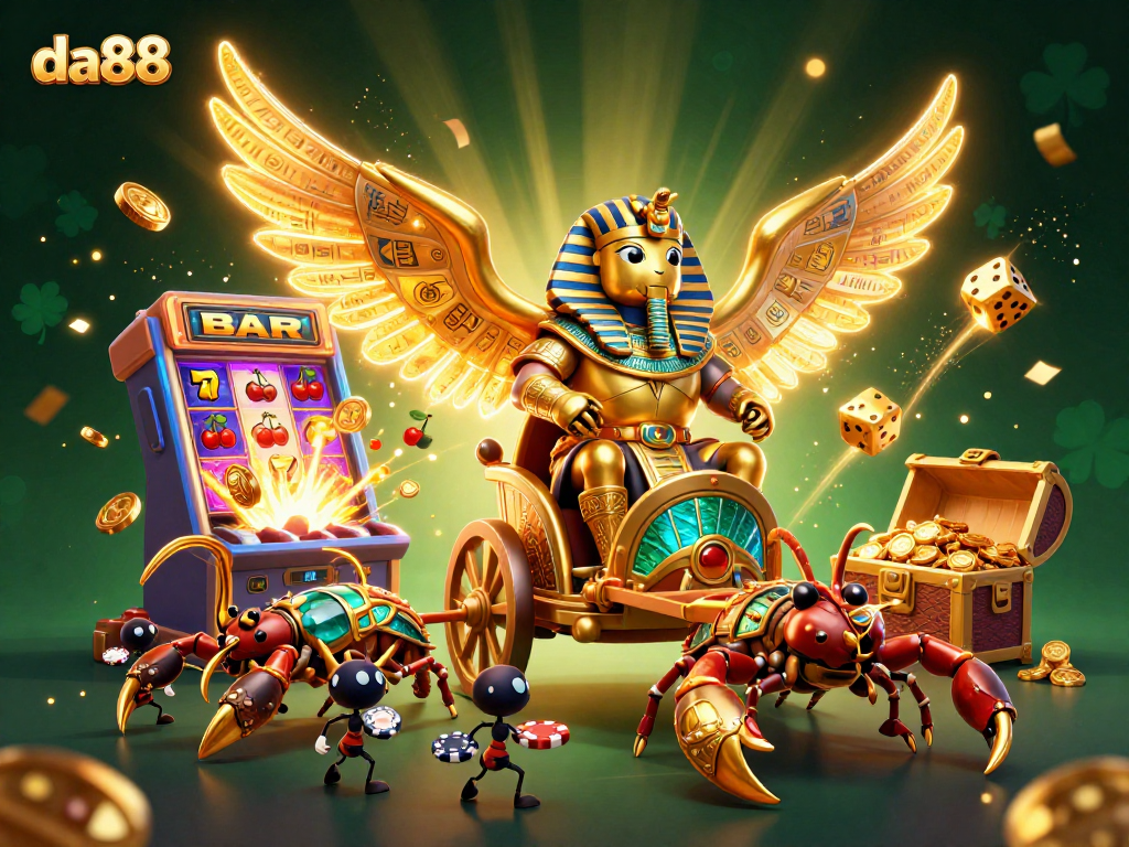 Experience winning with da88 at a vibrant casino scene featuring exciting games and dynamic elements.