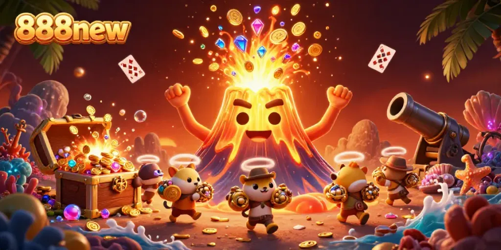 Experience thrilling wins at 888new, where fortune erupts in a colorful casino adventure.